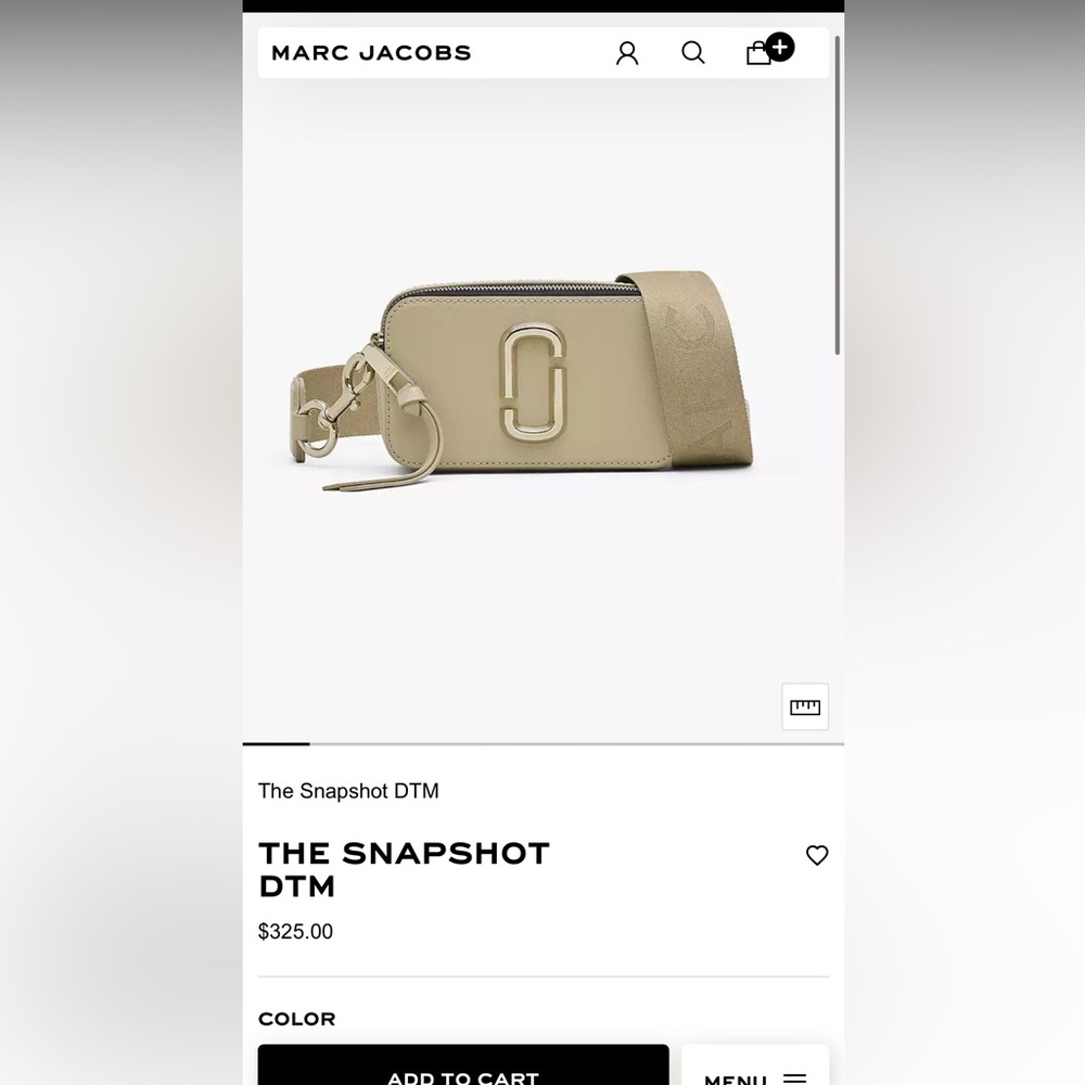 Marc jacobs The Snapshot DTM in Khaki